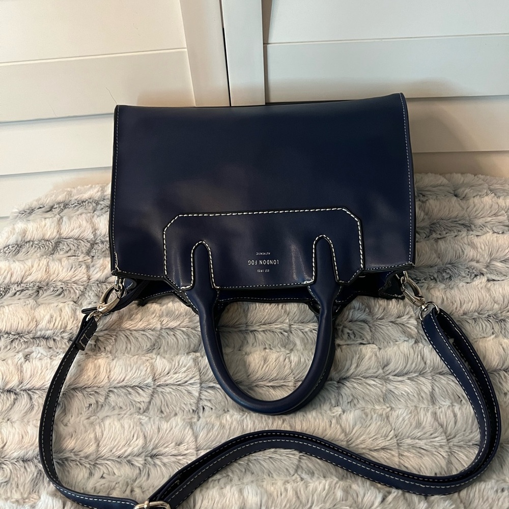 London Fog Navy Blue Crossbody Bag - Picture 7 of 14